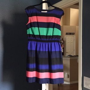 LOFT striped petite dress